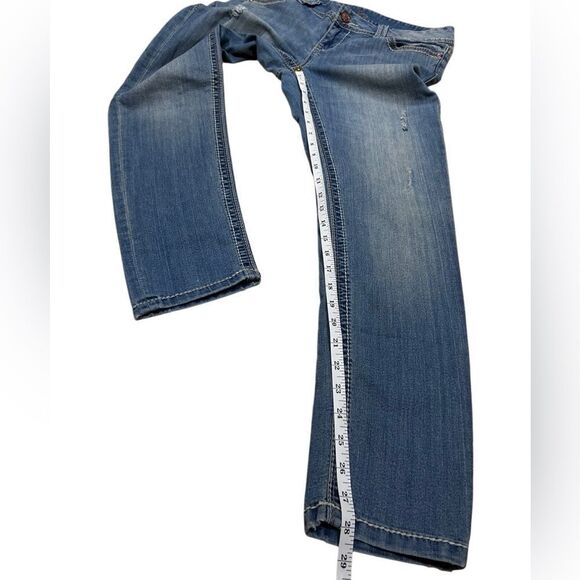 American Rag Boot Cut Jeans with Distressed Denim Size 9 - Picture 14 of 14